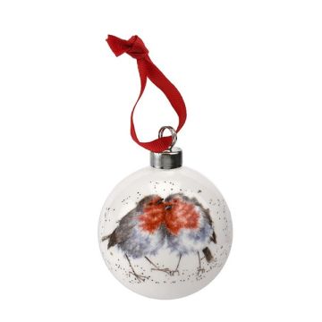 Wrendale Designs Xmas Bauble Snuggled Up