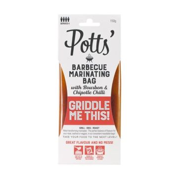 Potts BBQ With Bourbon & Chilli Marinating Bag 150g