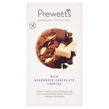 Prewetts Gluten Free Rich Quadruple Chocolate Cookies 150g