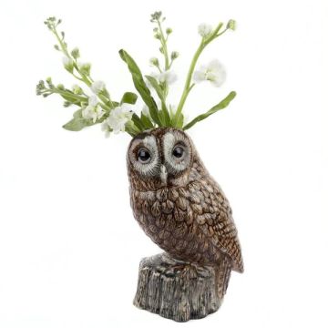 Quail Ceramics Large Tawny Owl Flower Vase
