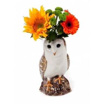 Quail Ceramics Large Barn Owl Flower Vase