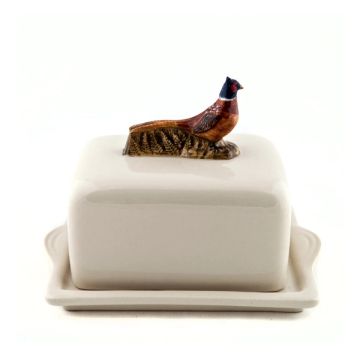 Quail Ceramics Pheasant Butter Dish