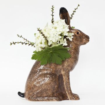 Quail Ceramics Hare Flower Vase