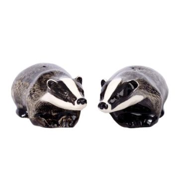 Quail Ceramics Badger Salt & Pepper Shaker 