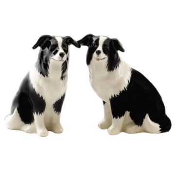 Quail Ceramics Border Collie Salt & Pepper Shaker 
