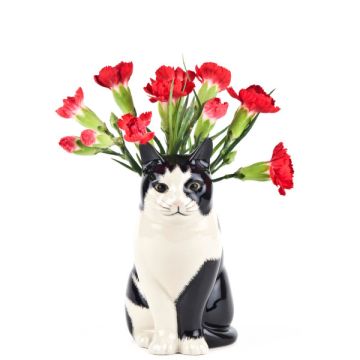 Quail Ceramics Barney Cat Small 6" Flower Vase