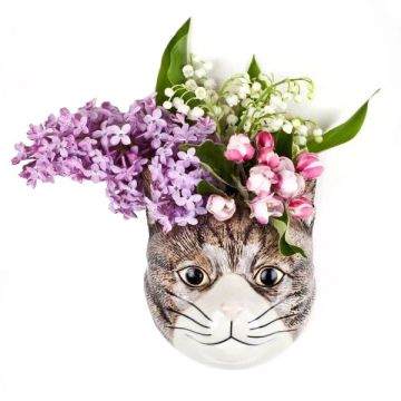 Quail Ceramics Millie Cat Wall Vase