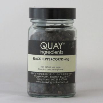 Quay Jar Peppercorns Black Whole 60g