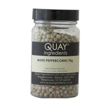 Quay Jar Peppercorns White Whole 70g