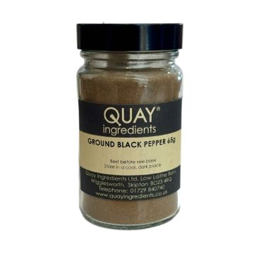 Quay Jar Peppercorns Black Ground 65g
