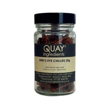 Quay Jar Chillies Whole Birds Eye (Hot) 20g