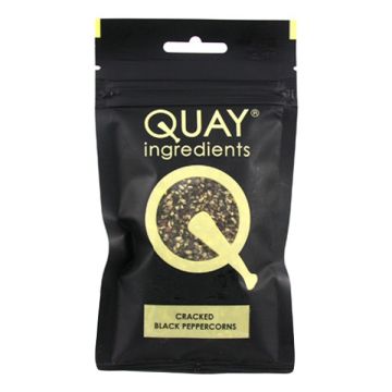 Quay Pouch Peppercorns Black Cracked 50g
