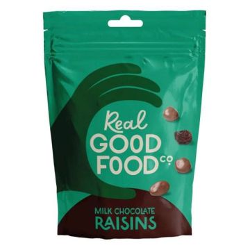 Real Good Food Milk Chocolate Raisins Pouch 120g