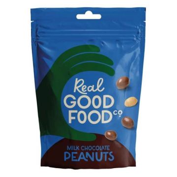 Real Good Food Milk Chocolate Peanuts Pouch 120g
