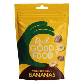 Real Good Food Milk Chocolate Bananas Pouch 120g