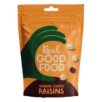 Real Good Food Yoghurt Coated Raisins Pouch 120g