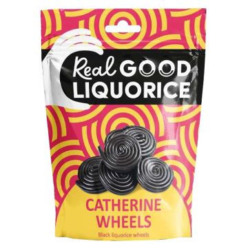 Real Good Liquorice Catherine Wheels Pouch 165g