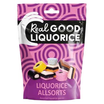 Real Good Liquorice Allsorts Pouch 165g