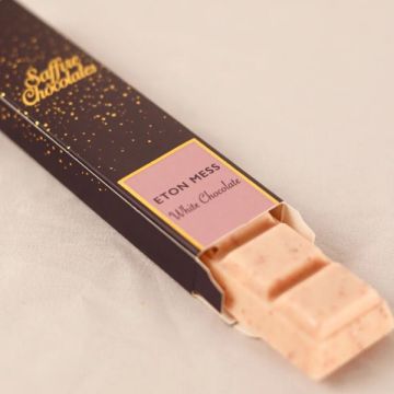Saffire Chocolates Small Chocolate Bar White Eton Mess 45g