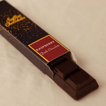 Saffire Chocolates Small Chocolate Bar Dark Raspberry 45g