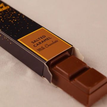 Saffire Chocolates Small Chocolate Bar Milk Salted Caramel 45g