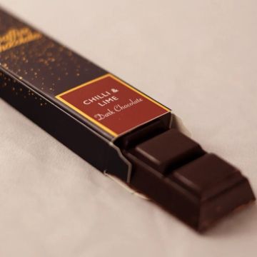 Saffire Chocolates Small Chocolate Bar Dark Chilli & Lime 45g