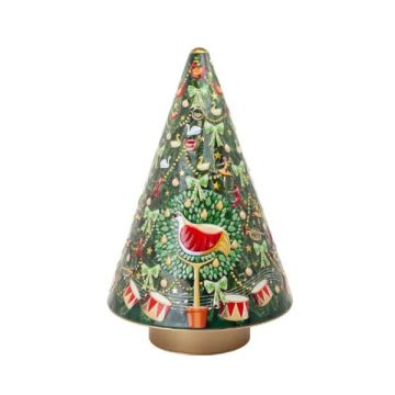 Silver Crane 12 Days Of Christmas Musical Tree Tin 300g