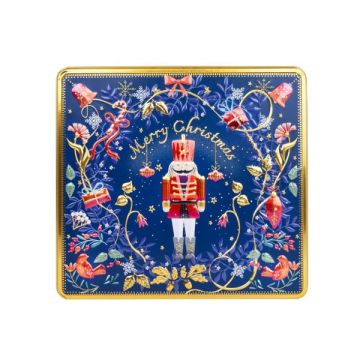 Silver Crane Nordic Nutcracker Shortbread Tin 450g