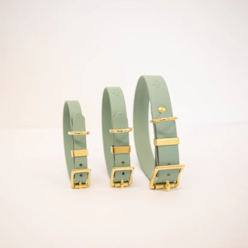 Storeys & Tails Biothane All Weather Collar Sage XS