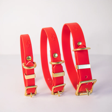 Storeys & Tails Biothane All Weather Collar Red