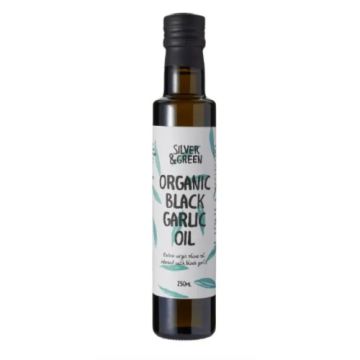 Silver & Green Extra Virgin Olive Oil Black Garlic 250ml