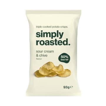 Simply Roasted Sour Cream & Chive Crisps 93g