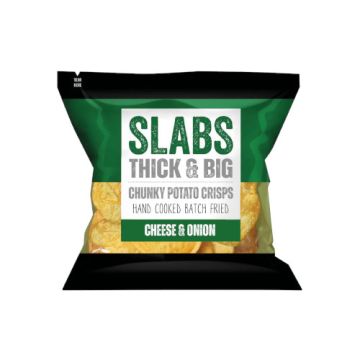 Slabs Cheese & Onion Crisps 80g