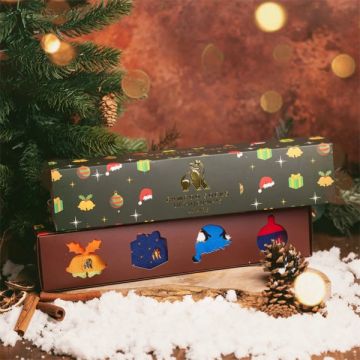 Swole Panda Christmas Motif Drawer Box - 4 Pairs