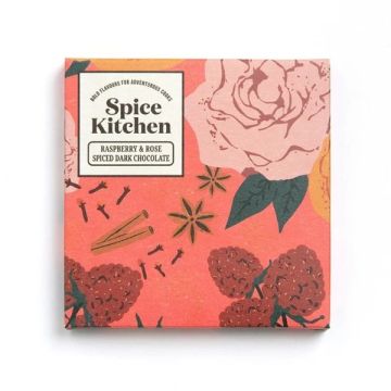Spice Kitchen Raspberry & Rose Spiced Dark Chocolate 80g