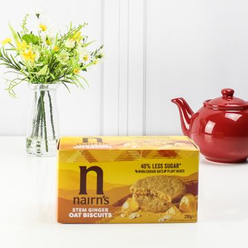 Nairns Stem Ginger Oat Cake Wheat Free 250g
