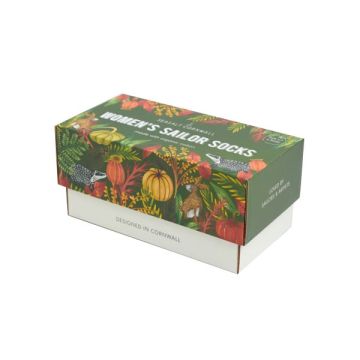 Seasalt Women’s Sailor Socks Box Of 4 Nature 34260 Fronds Mix One Size