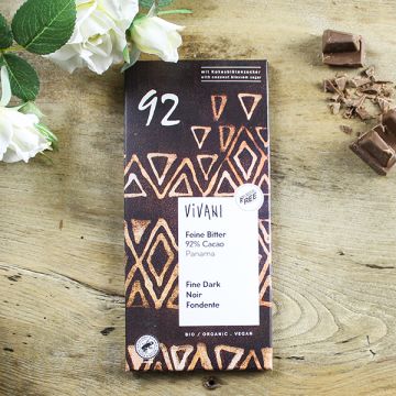 Vivani 92% Dark Chocolate Bar 80g