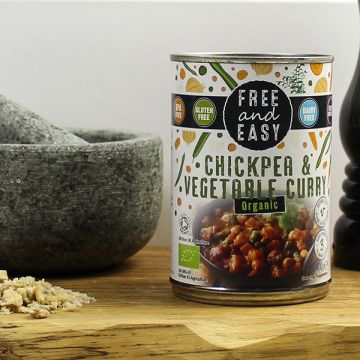 Free & Easy Chick Pea Vegetable Curry Gluten Free 400g