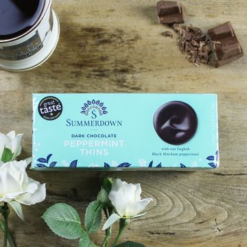 Summerdown Dark Chocolate Mint Thins 150g