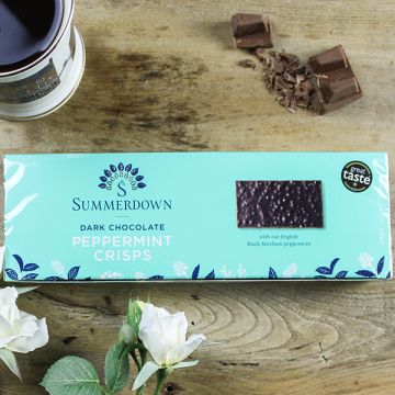Summerdown Dark Chocolate Peppermint Crisps 200g