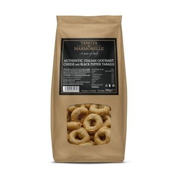 Tenuta Gourmet Cheese & Black Pepper Taralli 250G