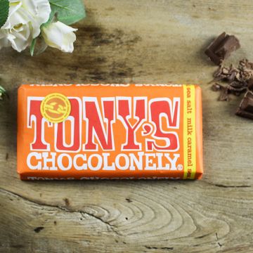 Tony's Chocolonely Milk Chocolate Caramel & Sea Salt 180g