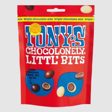 Tonys Littl' Bits Milk Triple Chocolate Mix 100g