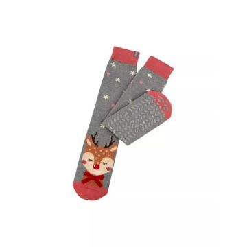 Totes Original Novelty Slipper Socks Reindeer One Size