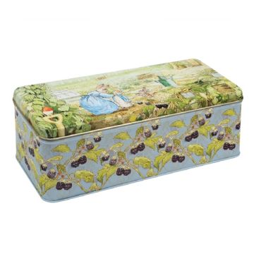 Tin Treats Beatrix Potter Deep Rectangular Tin With Biscuits 320g