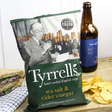 Tyrrells Cider Vinegar and Sea Salt Crisps 150g
