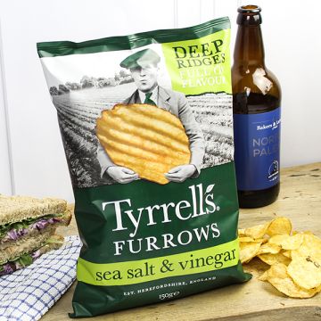 Tyrrells Furrows Sea Salt & Vinegar 150g