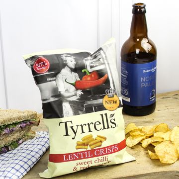 Tyrrells Sweet Chilli & Red Pepper Lentil Crisps 80g
