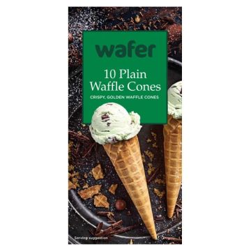 Wafer Plain Waffle Cones 10pk
